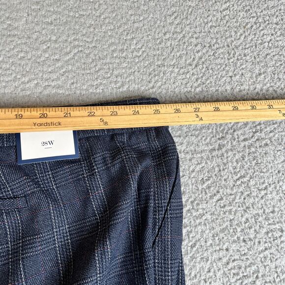 Charter Club Pant Women 28W Plaid Slim Slimming Stretch Cuffed Plus Size 50x28 - Picture 13 of 16
